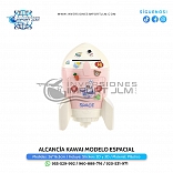 ALCANCIA KAWAI CON STICKERS 3D Y 2D MODELO ESPACIAL