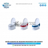 BACÍN MODELO INODORO REDONDO CON ASIENTO ACOLCHADO