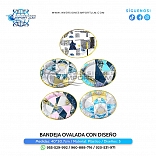 BANDEJA DISEÑO MODERNO OVALADO