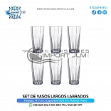 SET DE VASOS LARGOS MODELO »LABRADO«