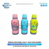 TERMO DE 2 LITROS CON DOBLE ASA Y DOBLE TAPA