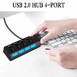 ADAPTADOR DE 4 PUERTOS USB 3.0 CON INTERRUPTORES 