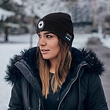 GORRO CON BLUETOOTH Y LUZ LED RECARGABLE
