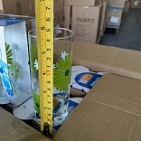 SET DE 6 VASOS LARGOS DECORADOS