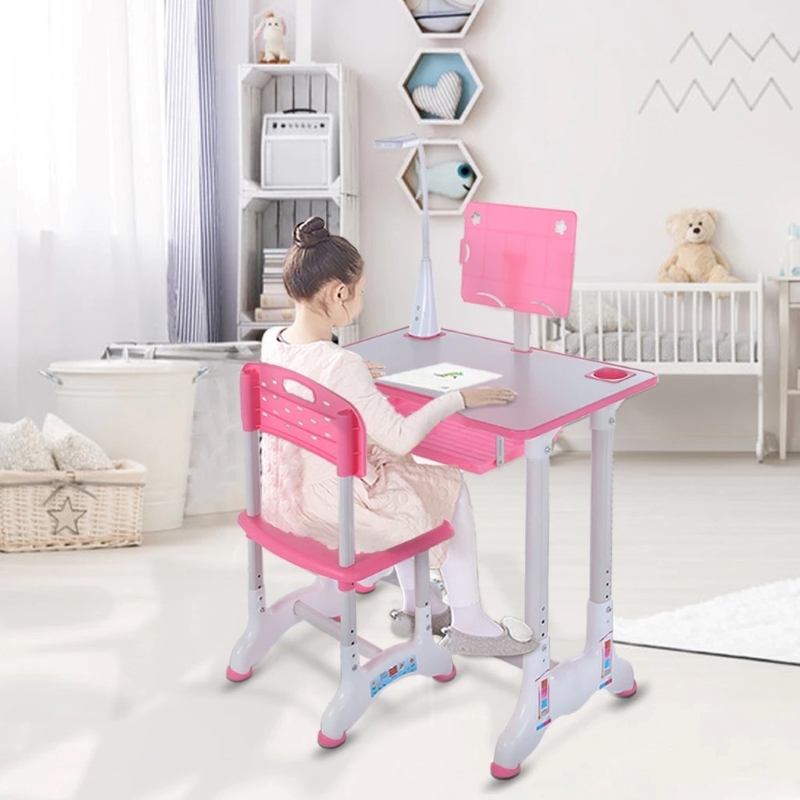 IMPORT JLM S.A.C. - ESCRITORIO ERGONOMICO PARA NIÑAS CON LÁMPARA LED