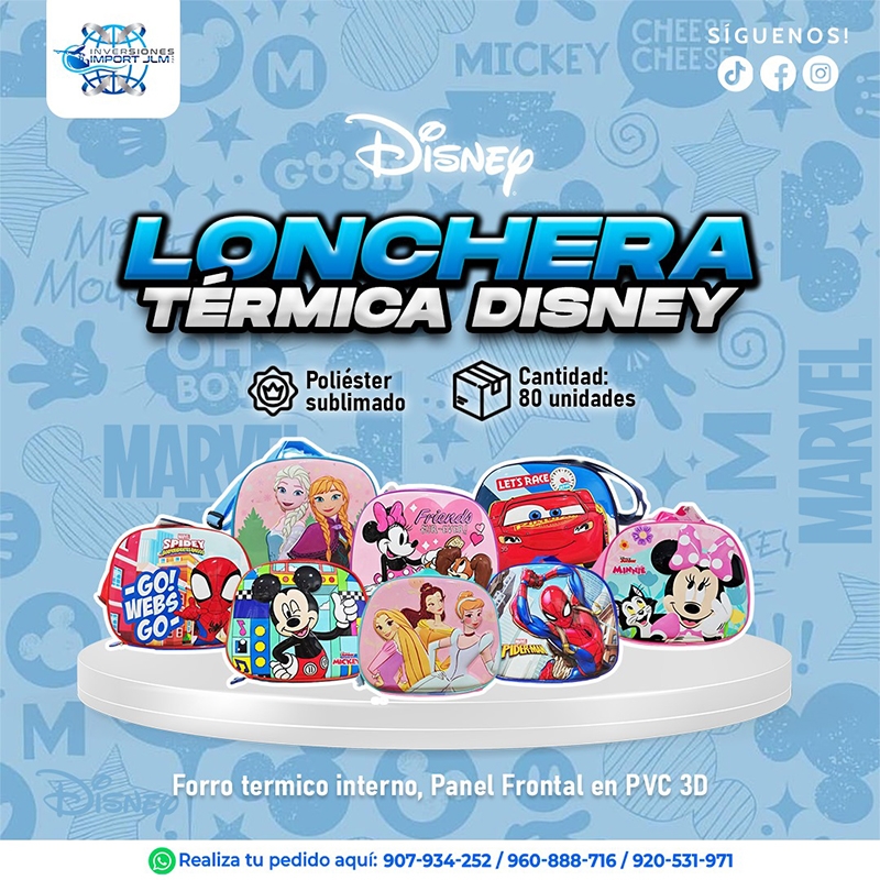 IMPORT JLM S.A.C. - LONCHERA TERMICA DISEÑO DISNEY