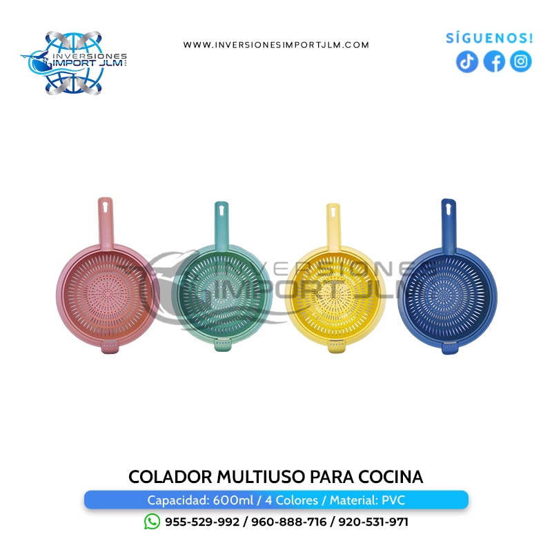 IMPORT JLM S.A.C. - COLADOR MULTIUSO PARA COCINA