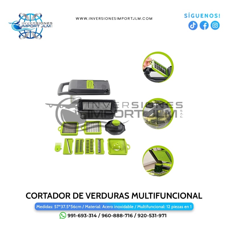 IMPORT JLM S.A.C. - CORTADOR DE VERDURAS MULTIFUNCIONAL