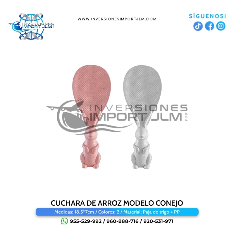 IMPORT JLM S.A.C. - CUCHARA DE ARROZ MODELO CONEJO 