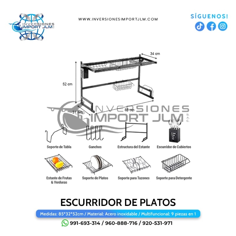 IMPORT JLM S.A.C. - ESUCURRIDOR DE PLATOS 