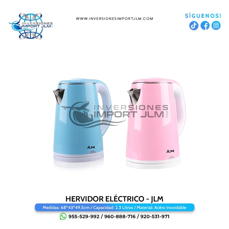 IMPORT JLM S.A.C. - HERVIDOR ELECTRICO »JLM«  DE 2.3 LITROS 