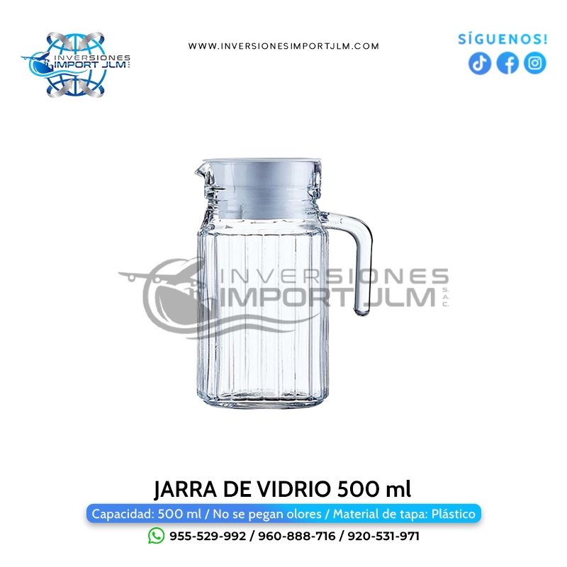 IMPORT JLM S.A.C. - JARRA DE VIDRIO DE 500ml