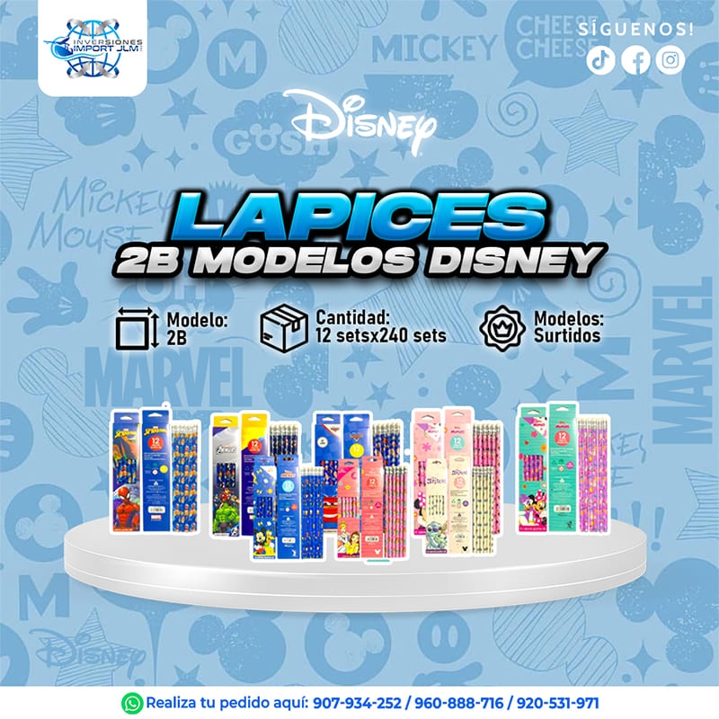 IMPORT JLM S.A.C. - SET DE LAPICES DISEÑO »DISNEY«