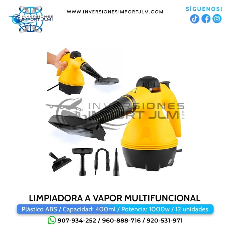 IMPORT JLM S.A.C. - LIMPIADORA A VAPOR MULTIFUNCIONAL