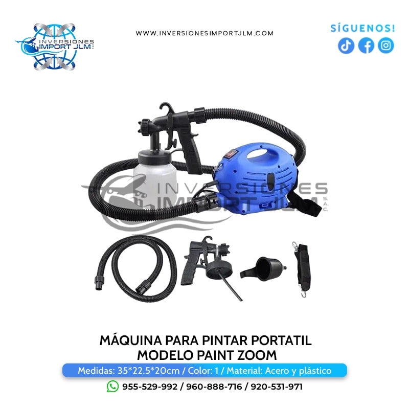 IMPORT JLM S.A.C. - MÁQUINA PARA PINTAR PORTATIL MODELO PAINT ZOOM