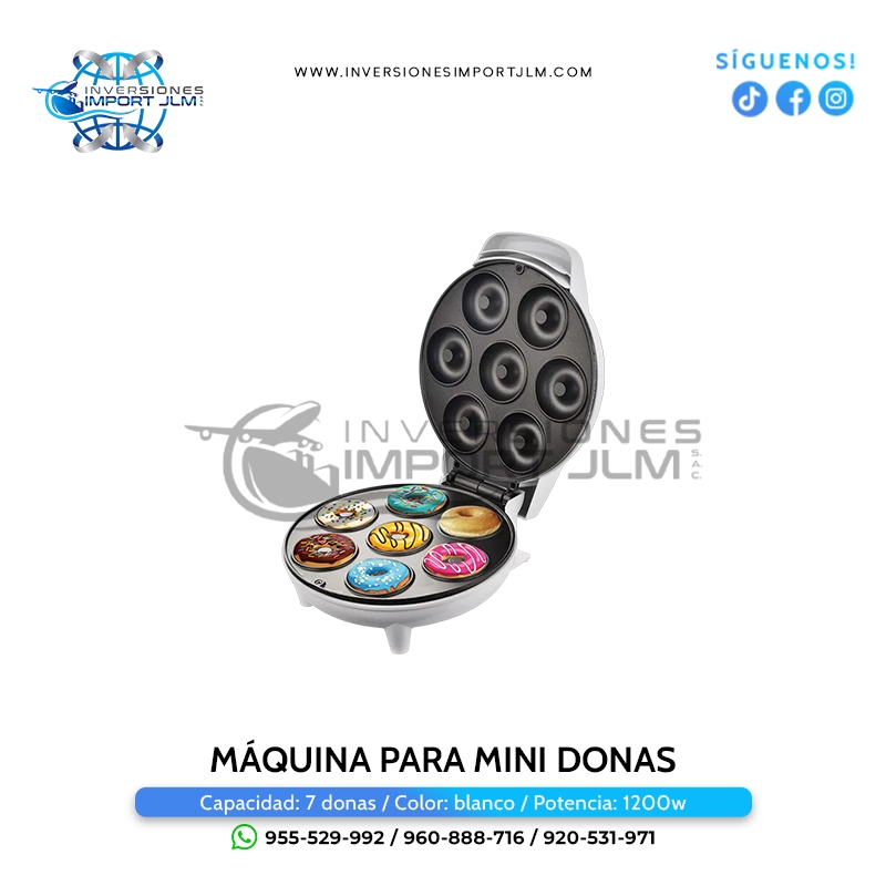 IMPORT JLM S.A.C. - MÁQUINA  PARA  7 MINI DONUTS