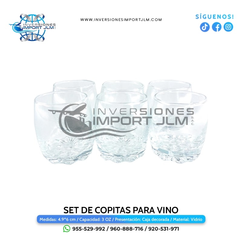 IMPORT JLM S.A.C. - SET DE COPITAS »VASO CASTILLA«