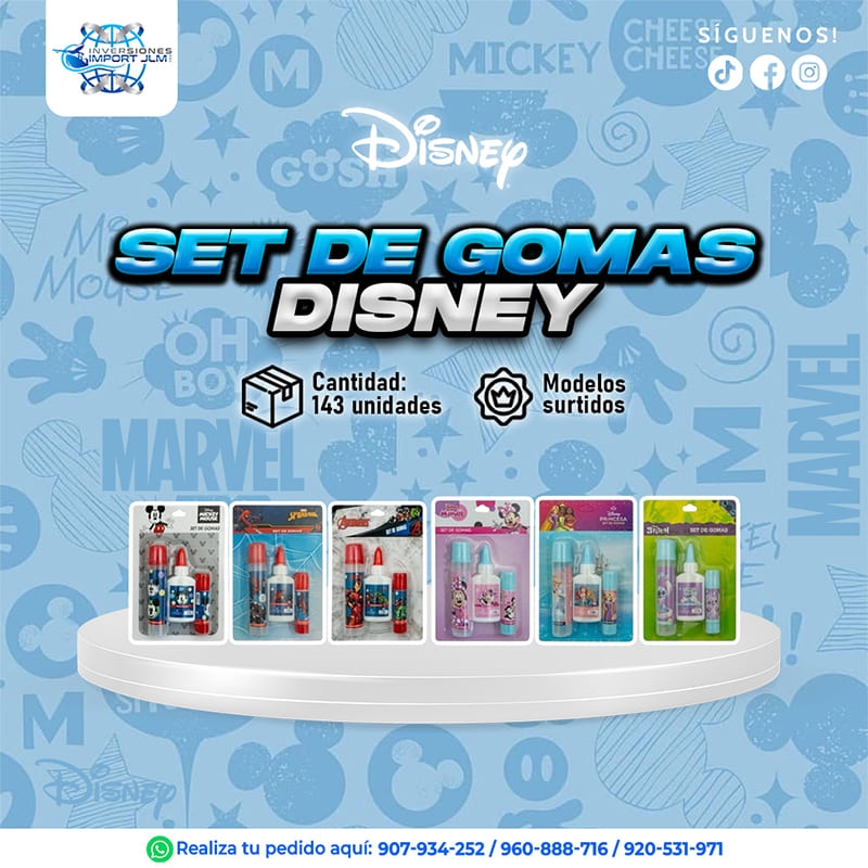 IMPORT JLM S.A.C. - SET DE GOMAS »DISNEY«