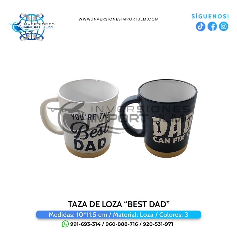 IMPORT JLM S.A.C. - TAZA DE LOZA »BEST DAD«