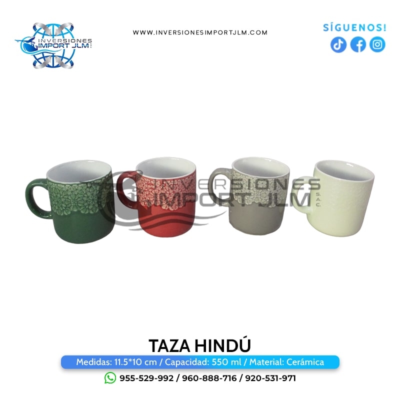 IMPORT JLM S.A.C. - TAZA MODELO »HINDÚ«