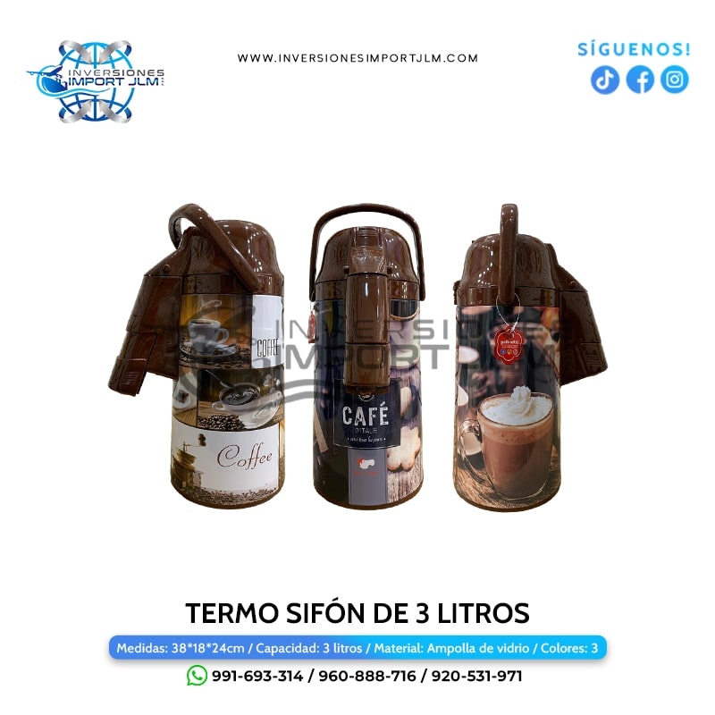 IMPORT JLM S.A.C. - TERMO SIFON DE 3 LITROS