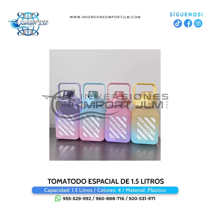 IMPORT JLM S.A.C. - TOMATODO DE 1.5 LITROS KAWAII