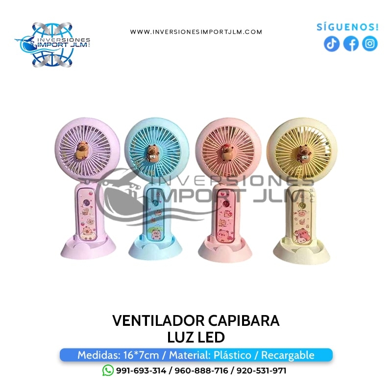 IMPORT JLM S.A.C. - VENTILADOR MODELO CAPIBARA