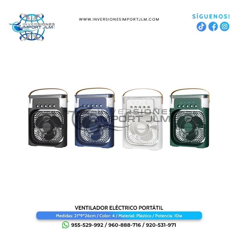 IMPORT JLM S.A.C. - VENTILADOR ELECTRICO PORTATIL