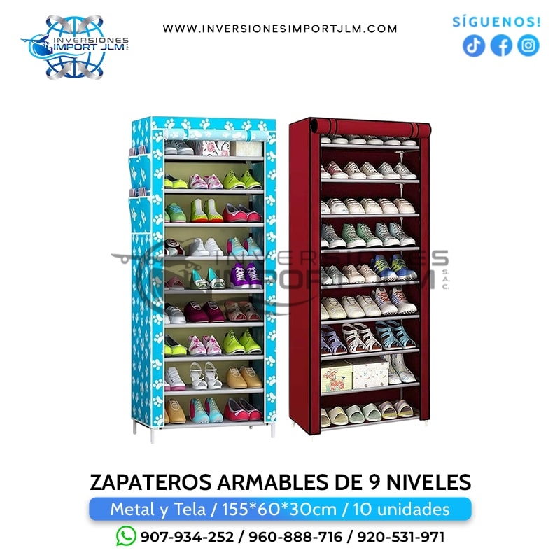 IMPORT JLM S.A.C. - ZAPATERO ARMABLE DE 9 PISOS