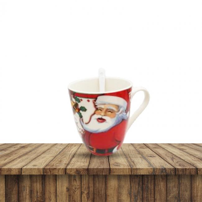 VASO NAVIDEÑO CON CUCHARITA