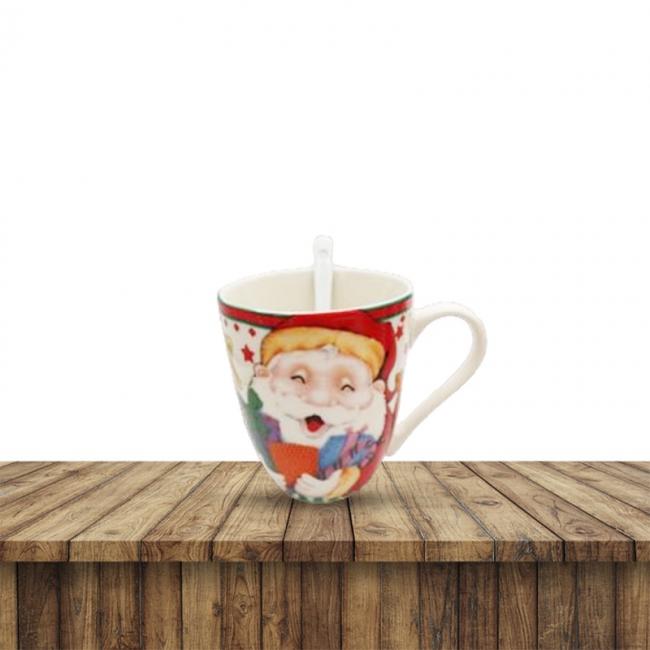 VASO NAVIDEÑO CON CUCHARITA