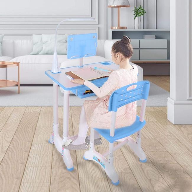 ESCRITORIO ERGONOMICO PARA NIÑOS CON LÁMPARA LED RECARGABLE