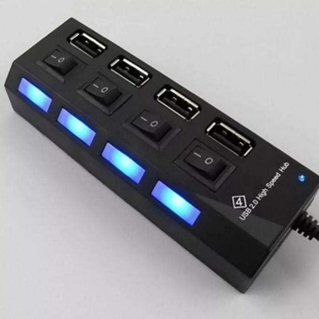 ADAPTADOR DE 4 PUERTOS USB 3.0 CON INTERRUPTORES 