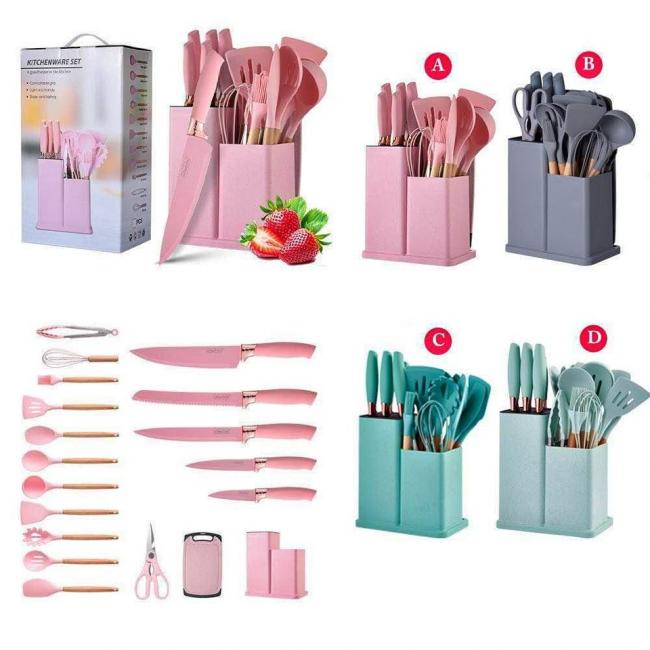 SET DE UTENSINSILIOS DE COCINA DE SILICONA