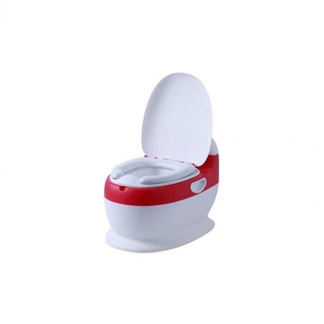 BACÍN MODELO INODORO REDONDO CON ASIENTO ACOLCHADO