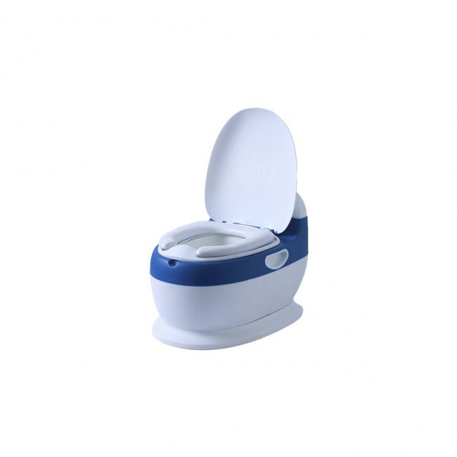 BACÍN MODELO INODORO REDONDO CON ASIENTO ACOLCHADO