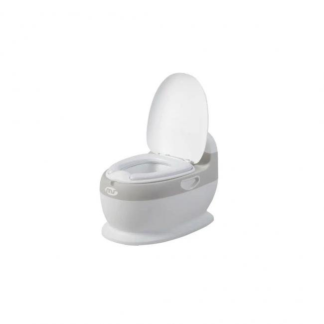 BACÍN MODELO INODORO REDONDO CON ASIENTO ACOLCHADO