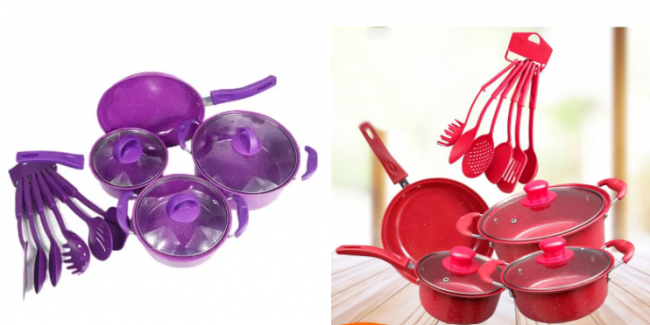 SET DE OLLAS + UTENSILIOS DE COCINA