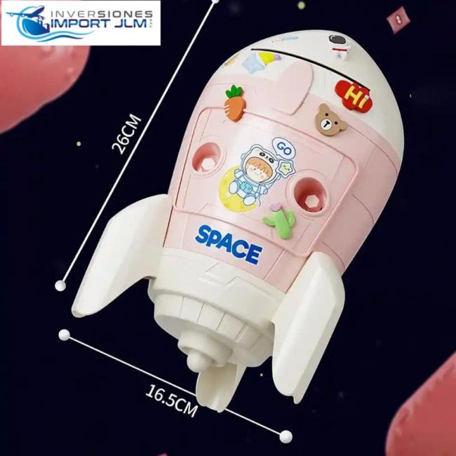 ALCANCIA KAWAI CON STICKERS 3D Y 2D MODELO ESPACIAL