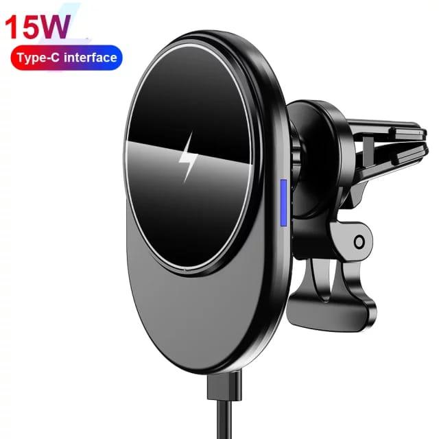 CARGADOR INALAMBRICO MAGNETICO PARA CARRO DE 15W-IPHONE