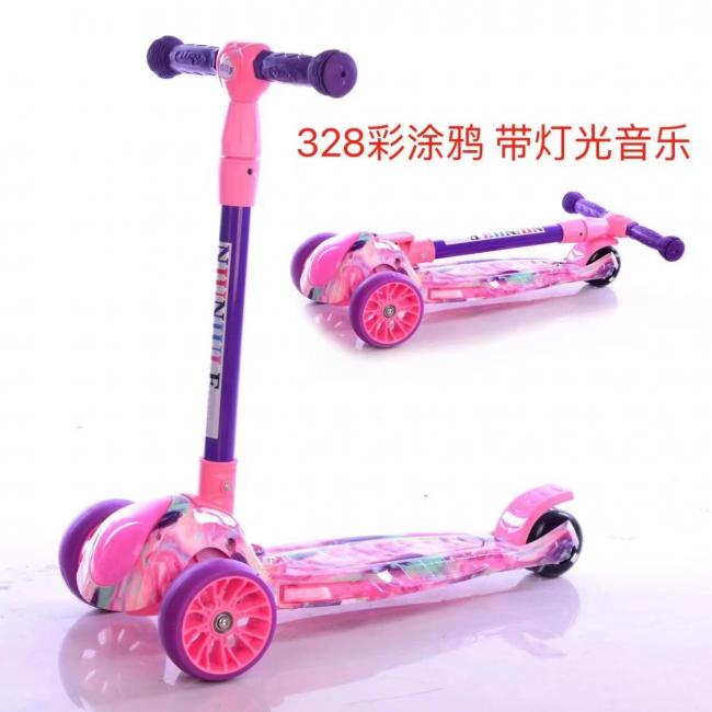 SCOOTER PARA NIÑOS MUSICAL Y CON LUCES FAST Y FUN