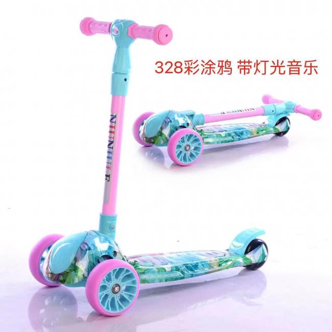 SCOOTER PARA NIÑOS MUSICAL Y CON LUCES FAST Y FUN