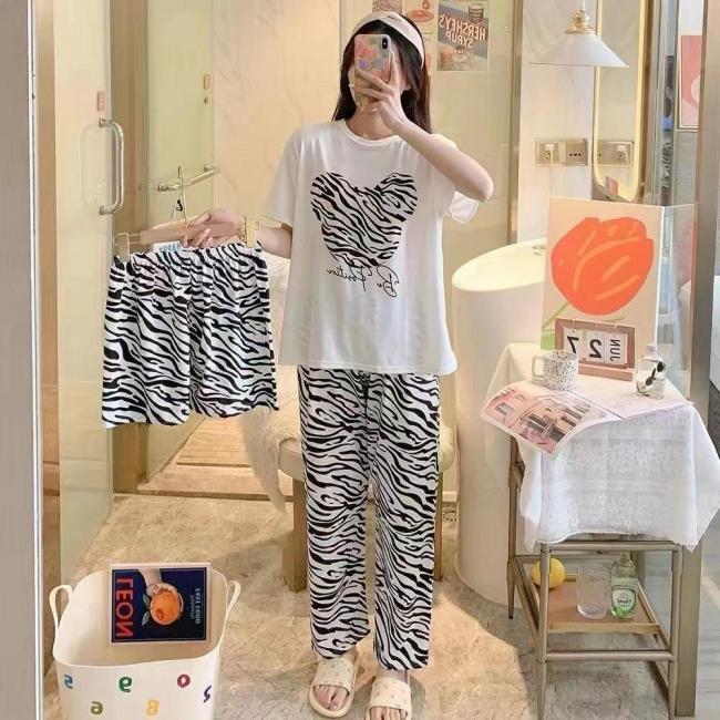 PIJAMA 3 PIEZAS  (PANTALÓN+SHORT+POLO)