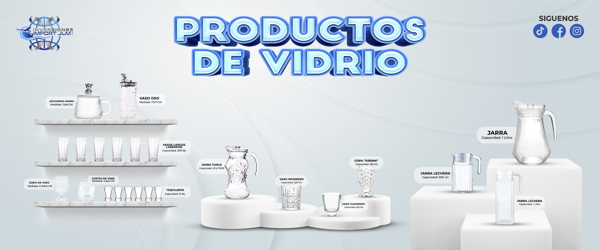 IMPORT JLM SAC - porductos de vidrio 